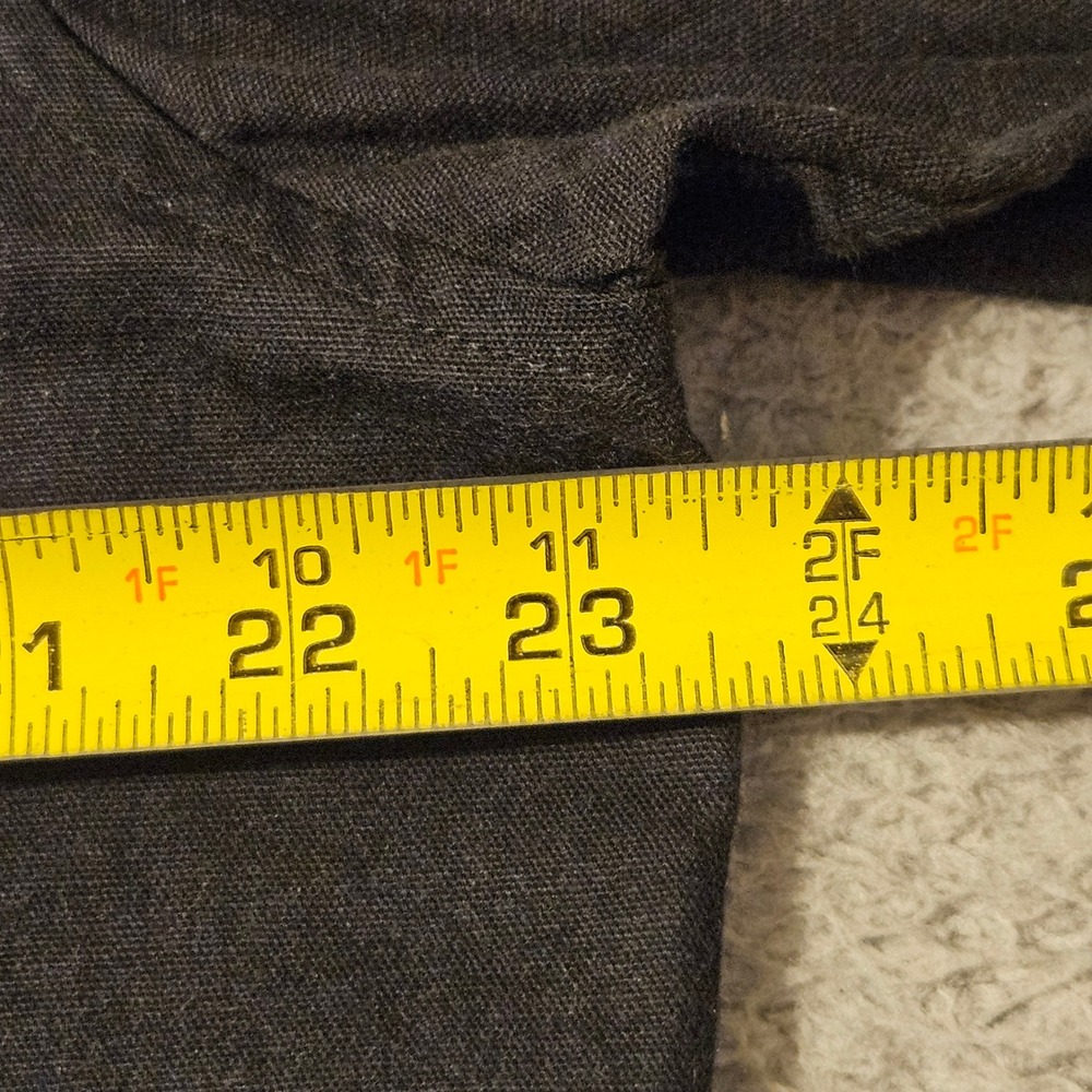 Taylor Stitch Mens Black Canvas Button Down Shirt Size 44 XL Made in California - Picture 7 of 7